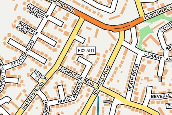 EX2 5LD map - OS OpenMap – Local (Ordnance Survey)