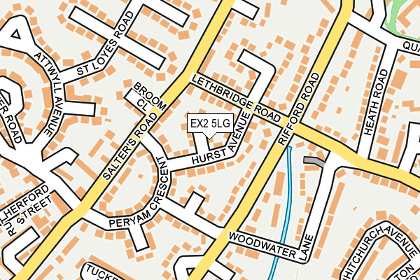 EX2 5LG map - OS OpenMap – Local (Ordnance Survey)