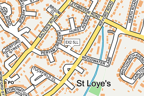 EX2 5LL map - OS OpenMap – Local (Ordnance Survey)