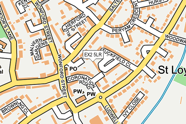 EX2 5LR map - OS OpenMap – Local (Ordnance Survey)