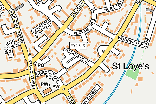 EX2 5LS map - OS OpenMap – Local (Ordnance Survey)