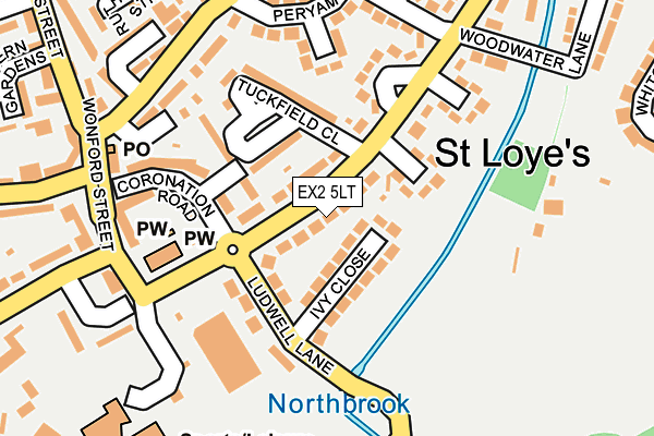 EX2 5LT map - OS OpenMap – Local (Ordnance Survey)