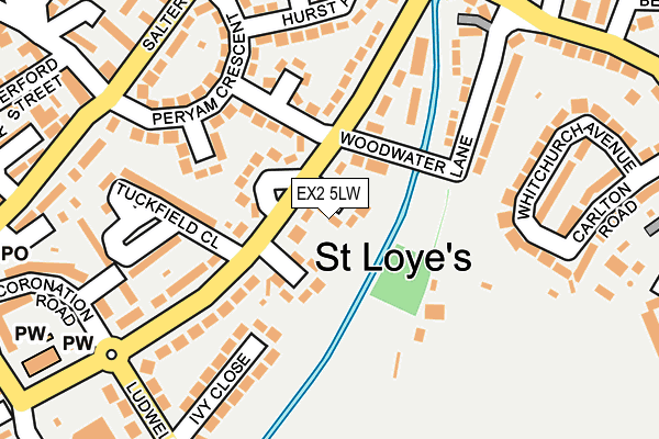 EX2 5LW map - OS OpenMap – Local (Ordnance Survey)