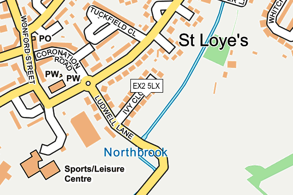 EX2 5LX map - OS OpenMap – Local (Ordnance Survey)