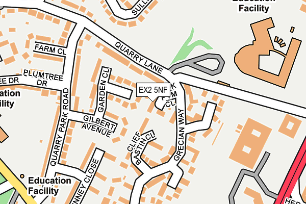 EX2 5NF map - OS OpenMap – Local (Ordnance Survey)
