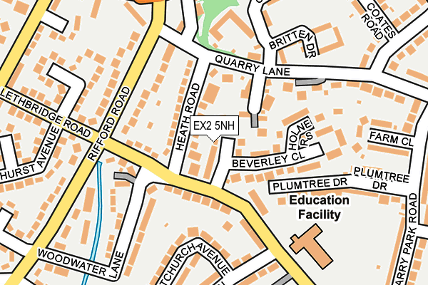 EX2 5NH map - OS OpenMap – Local (Ordnance Survey)