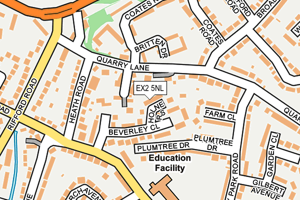EX2 5NL map - OS OpenMap – Local (Ordnance Survey)