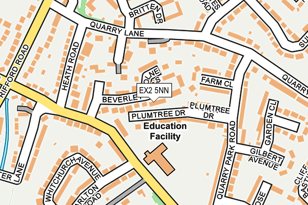 EX2 5NN map - OS OpenMap – Local (Ordnance Survey)