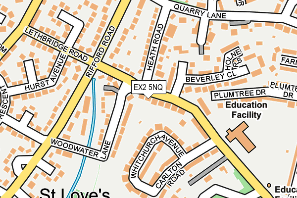 EX2 5NQ map - OS OpenMap – Local (Ordnance Survey)