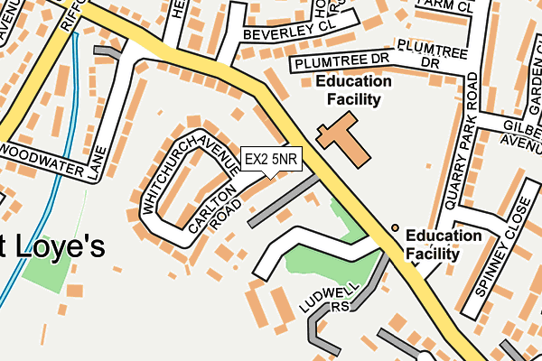 EX2 5NR map - OS OpenMap – Local (Ordnance Survey)