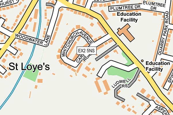 EX2 5NS map - OS OpenMap – Local (Ordnance Survey)