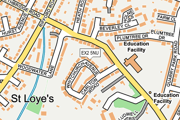 EX2 5NU map - OS OpenMap – Local (Ordnance Survey)