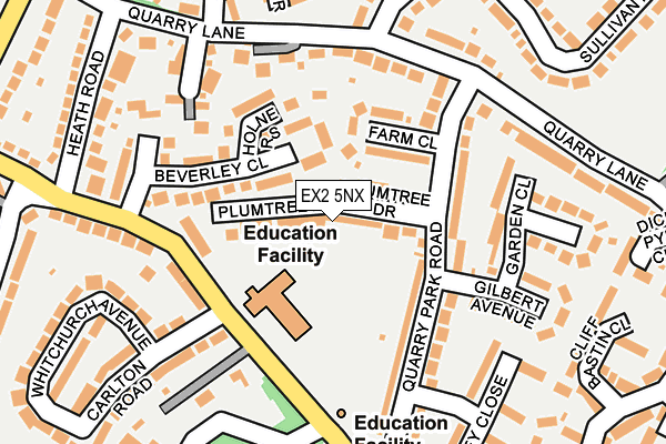 EX2 5NX map - OS OpenMap – Local (Ordnance Survey)