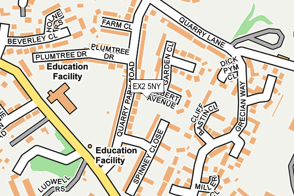 EX2 5NY map - OS OpenMap – Local (Ordnance Survey)