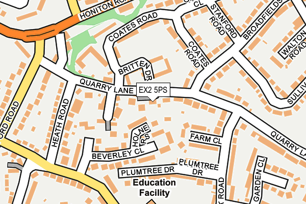 EX2 5PS map - OS OpenMap – Local (Ordnance Survey)