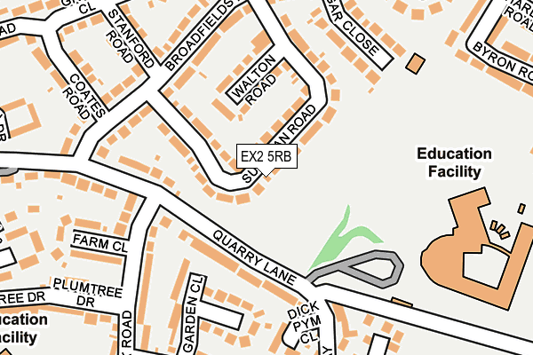 EX2 5RB map - OS OpenMap – Local (Ordnance Survey)