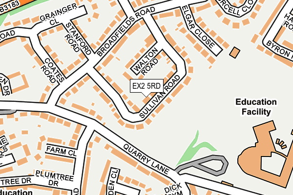 EX2 5RD map - OS OpenMap – Local (Ordnance Survey)