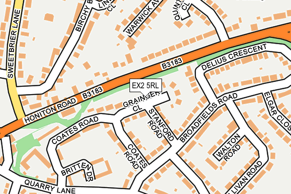 EX2 5RL map - OS OpenMap – Local (Ordnance Survey)