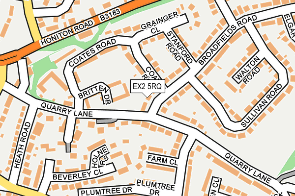 EX2 5RQ map - OS OpenMap – Local (Ordnance Survey)