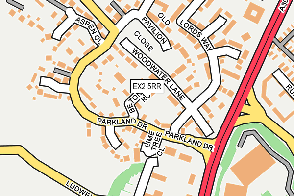 EX2 5RR map - OS OpenMap – Local (Ordnance Survey)