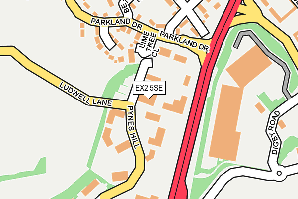 EX2 5SE map - OS OpenMap – Local (Ordnance Survey)