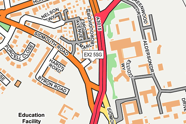 EX2 5SG map - OS OpenMap – Local (Ordnance Survey)