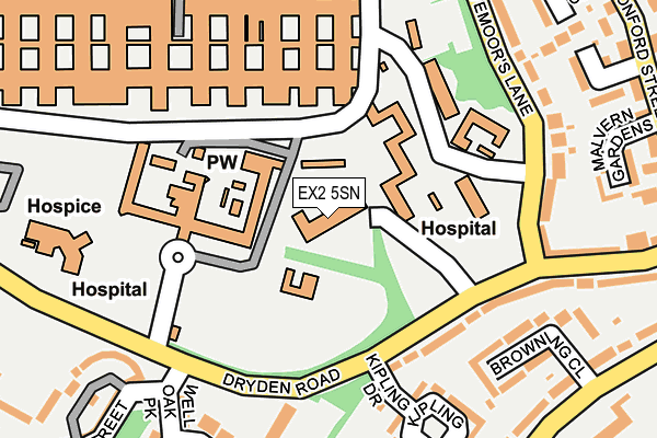 EX2 5SN map - OS OpenMap – Local (Ordnance Survey)