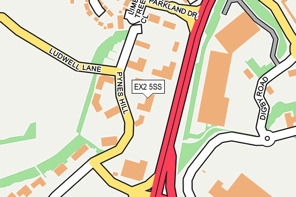 EX2 5SS map - OS OpenMap – Local (Ordnance Survey)