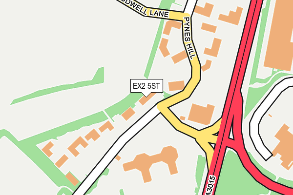 EX2 5ST map - OS OpenMap – Local (Ordnance Survey)