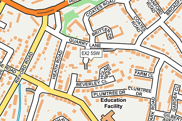 EX2 5SW map - OS OpenMap – Local (Ordnance Survey)
