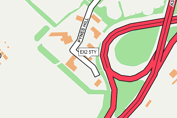 EX2 5TY map - OS OpenMap – Local (Ordnance Survey)