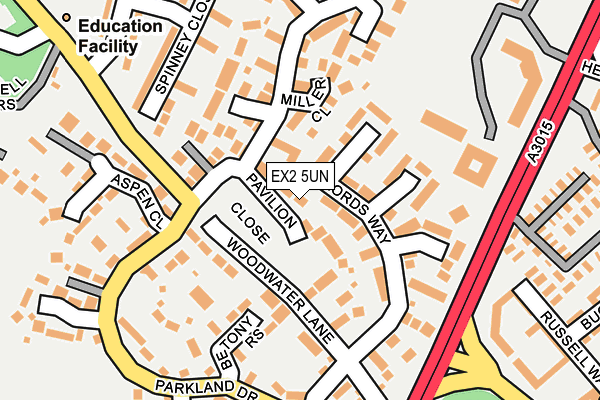 EX2 5UN map - OS OpenMap – Local (Ordnance Survey)