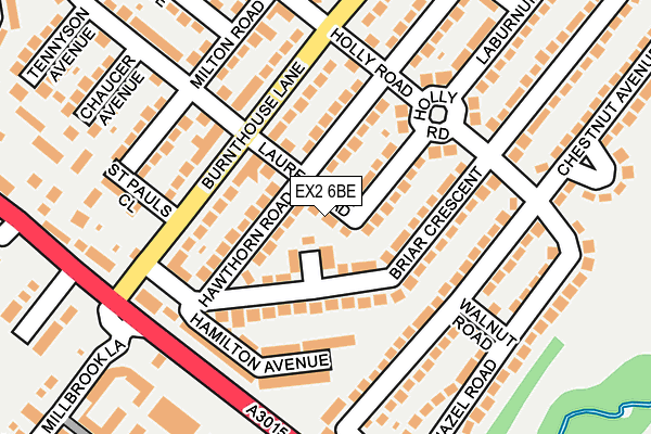 EX2 6BE map - OS OpenMap – Local (Ordnance Survey)
