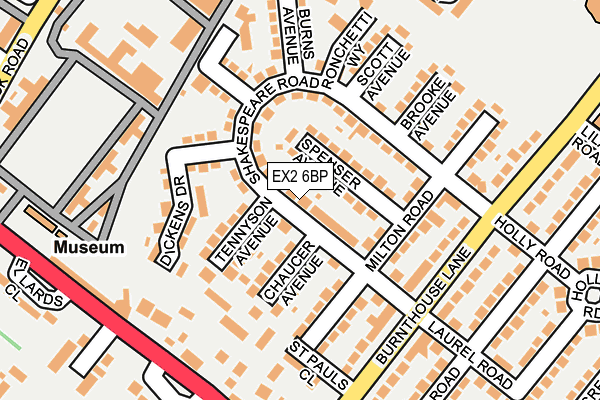 EX2 6BP map - OS OpenMap – Local (Ordnance Survey)
