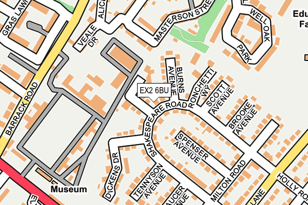 EX2 6BU map - OS OpenMap – Local (Ordnance Survey)