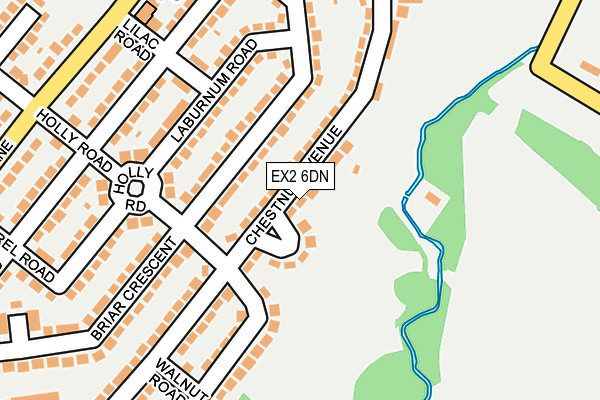 EX2 6DN map - OS OpenMap – Local (Ordnance Survey)