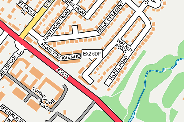 EX2 6DP map - OS OpenMap – Local (Ordnance Survey)