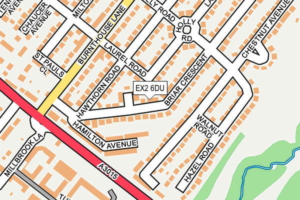 EX2 6DU map - OS OpenMap – Local (Ordnance Survey)