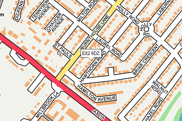 EX2 6DZ map - OS OpenMap – Local (Ordnance Survey)
