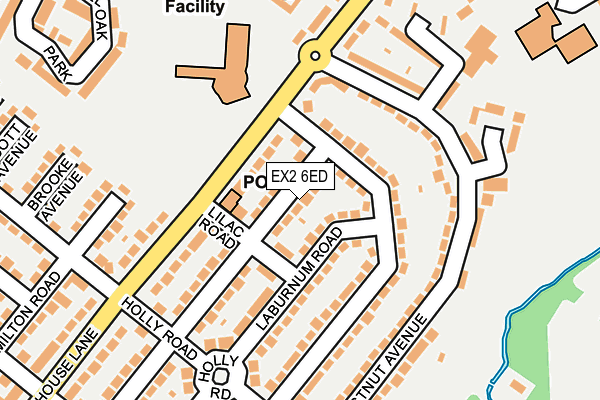 EX2 6ED map - OS OpenMap – Local (Ordnance Survey)