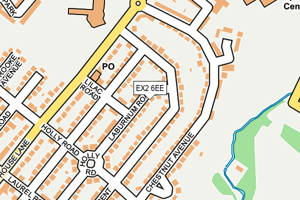 EX2 6EE map - OS OpenMap – Local (Ordnance Survey)