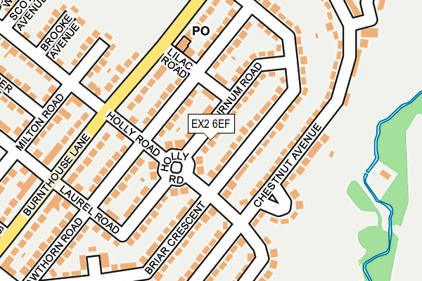 EX2 6EF map - OS OpenMap – Local (Ordnance Survey)