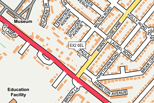 EX2 6EL map - OS OpenMap – Local (Ordnance Survey)