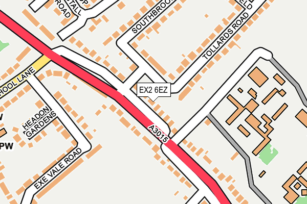 EX2 6EZ map - OS OpenMap – Local (Ordnance Survey)
