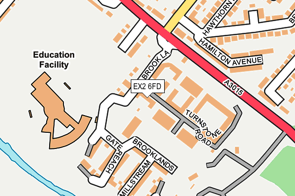 EX2 6FD map - OS OpenMap – Local (Ordnance Survey)