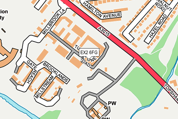 EX2 6FG map - OS OpenMap – Local (Ordnance Survey)