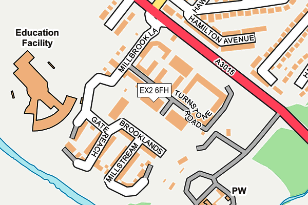 EX2 6FH map - OS OpenMap – Local (Ordnance Survey)