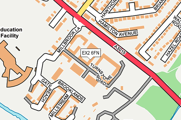 EX2 6FN map - OS OpenMap – Local (Ordnance Survey)
