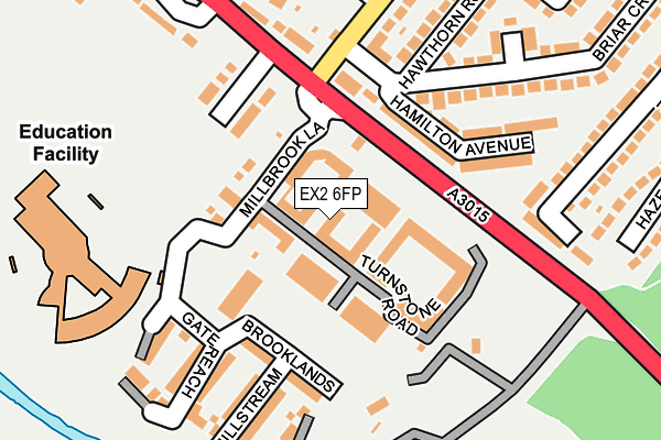 EX2 6FP map - OS OpenMap – Local (Ordnance Survey)