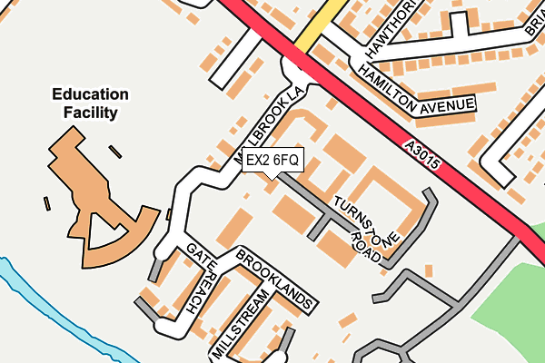 EX2 6FQ map - OS OpenMap – Local (Ordnance Survey)